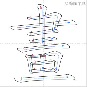 筆畫12|畫的筆順 國字「畫」筆畫